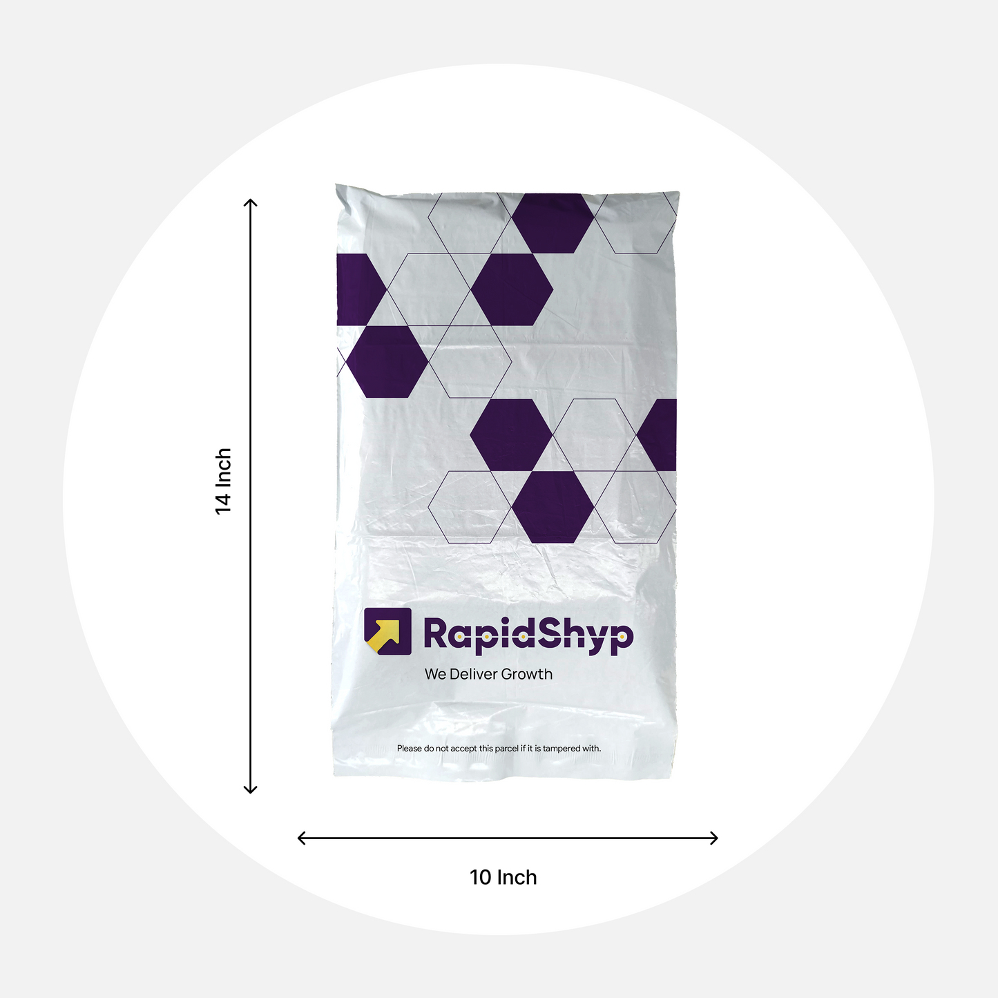 Branded Polybags 10*14, 50 micron (Pack of 100)